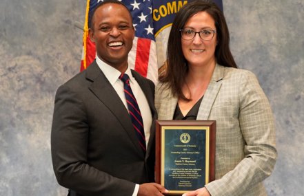 General Cameron and Jennie Haymond, the County Attorney Office of the Year award winner