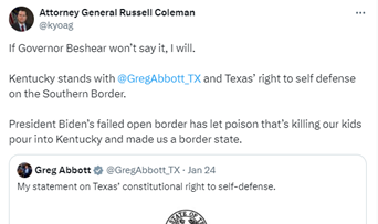 Attorney General Coleman Tweet
