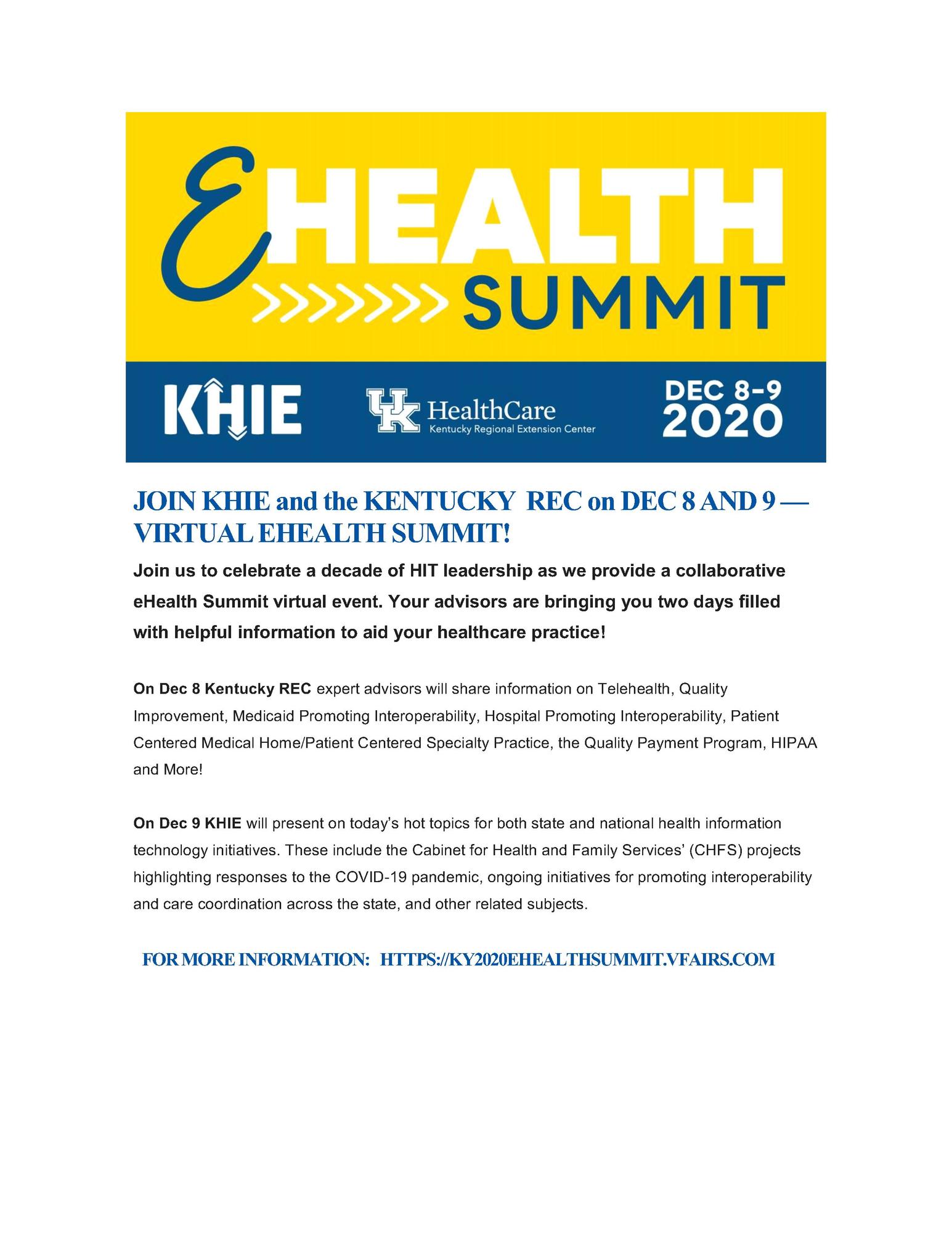 2020 KY EHEALTH SUMMIT