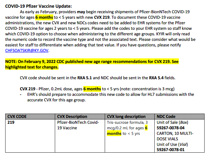 COVID-19 Pfizer Vaccine Update Correction