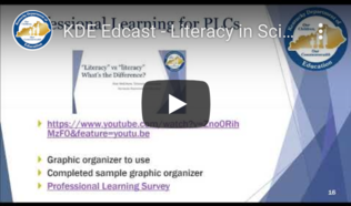 Literacy in Science webcast