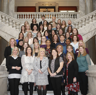A group of teachers newly certified by the National Board for Professional Teaching Standards were recognized in Frankfort Feb. 11.