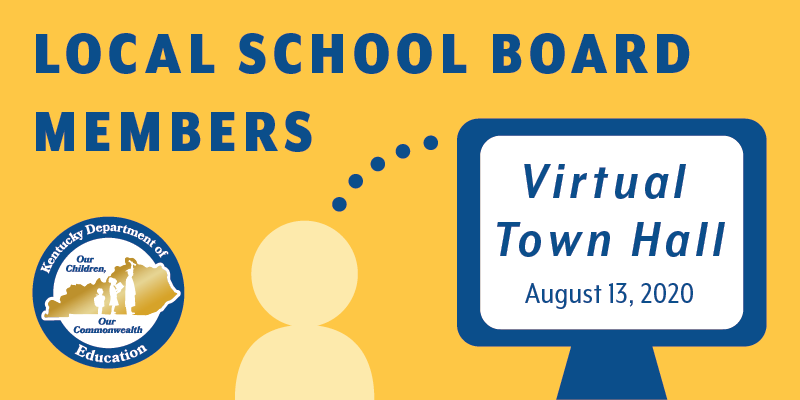 local school board member virtual town hall August 13, 2020