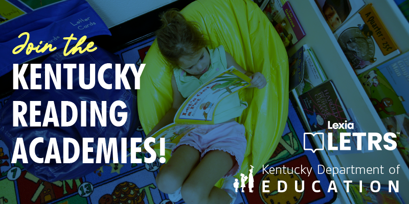 Graphic that reads: Join the Kentucky Reading Academies