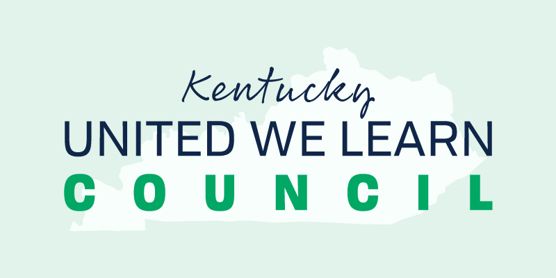 Graphic reading: Kentucky United We Learn Council