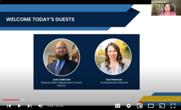 Thumbnail from the Rivet Education webinar focused on implementing HQIRs which featured Josh DeBorde from Barbourville Independent School District
