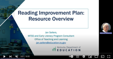Reading Improvement Plan Resources Overview Webinar thumbnail