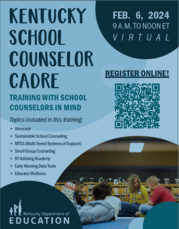 Registration for February Kentucky School Counselor Cadre Training