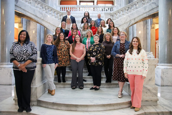 Members of the 2024 Kentucky NBCT class pose for a group photo