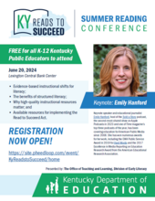 KY Reads to Succeed Summer Conference Flyer Thumbnail