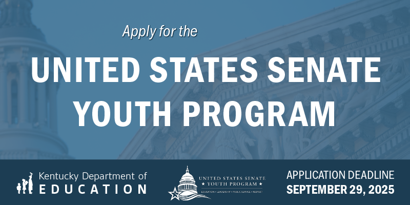 Apply for the U.S. Senate Youth Program. Deadline is Sept. 29