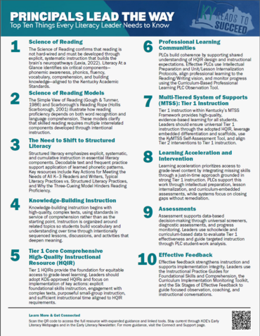 Principals Lead the Way Quick Guide