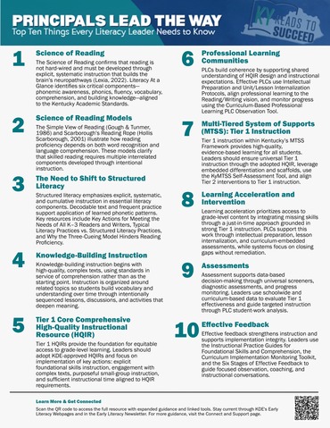 Principals Lead the Way Quick Guide