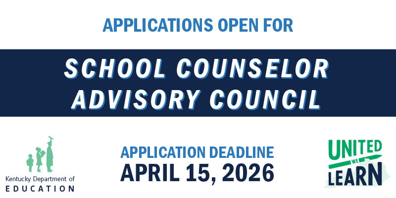 Applications open for School Counselor Advisory Council, deadline is April 15