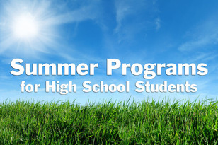 Summer Programs for High School Students Graphic