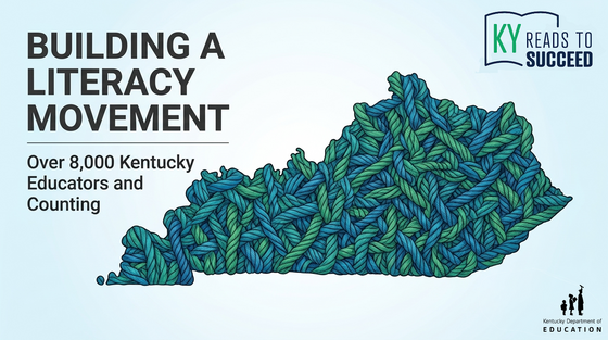 Graphic for LETRS with shape of Kentucky using yarn.