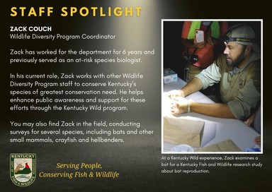 Staff Spotlight - Zack Couch, Wildlife