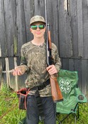 Ben Wright with first dove