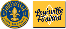 louisville jefferson county and louisville forward logos