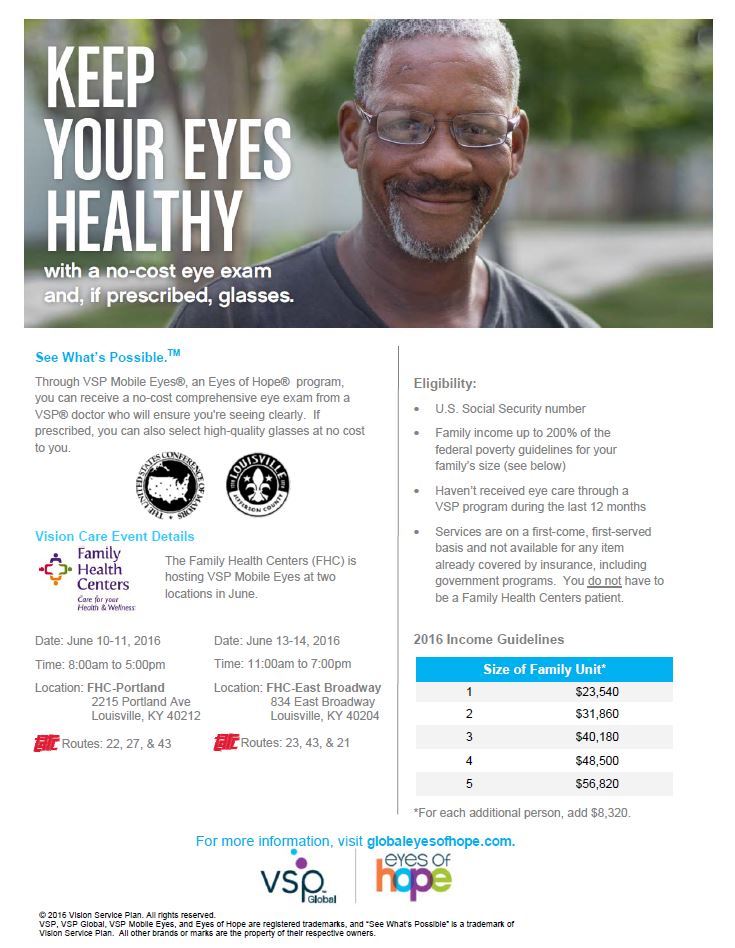 VSP to offer free eye exams and glasses