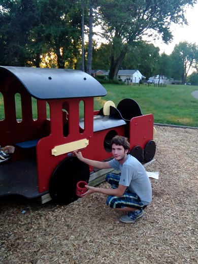 Eisenbach painting train