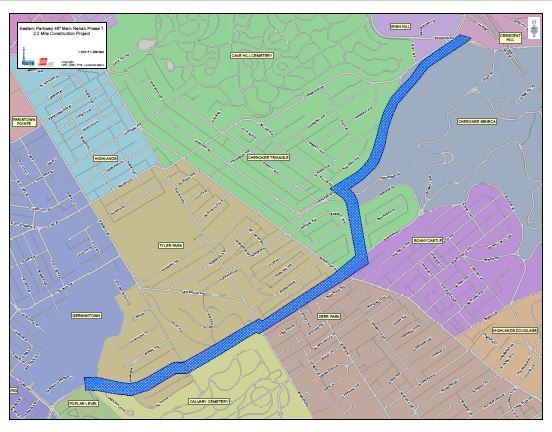 map of Eastern Parkway