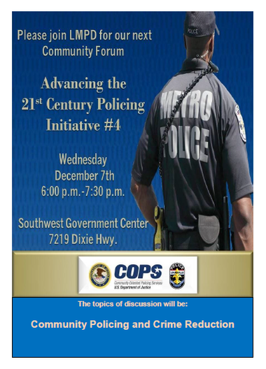Policing Forum flyer