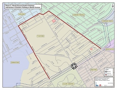 Eastern Parkway map 1