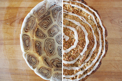 cinnamon roll apple pie
