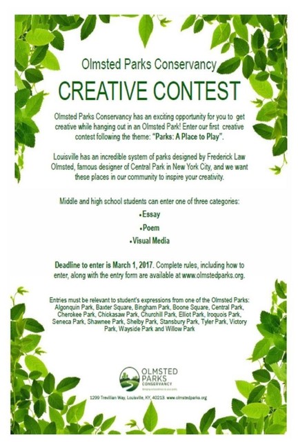 Olmstead parks contest