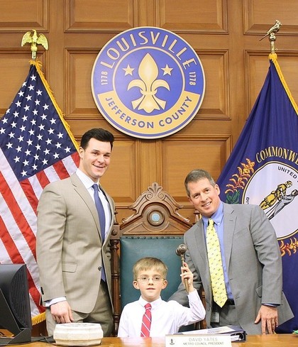 Tyler Herberger at council photo