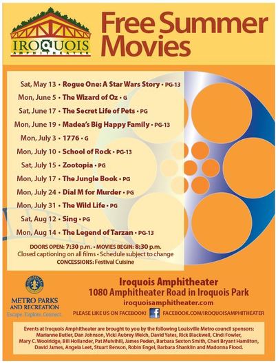 Iroquois movies flyer