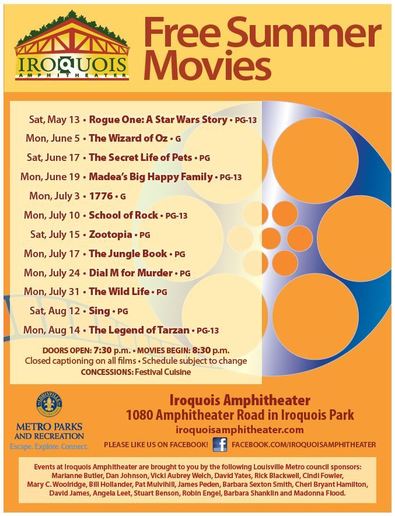 Iroquois Free Movies flyer