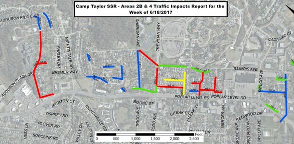 Camp Taylor 2B map