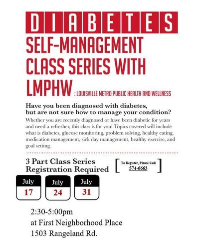 Diabetes management flyer