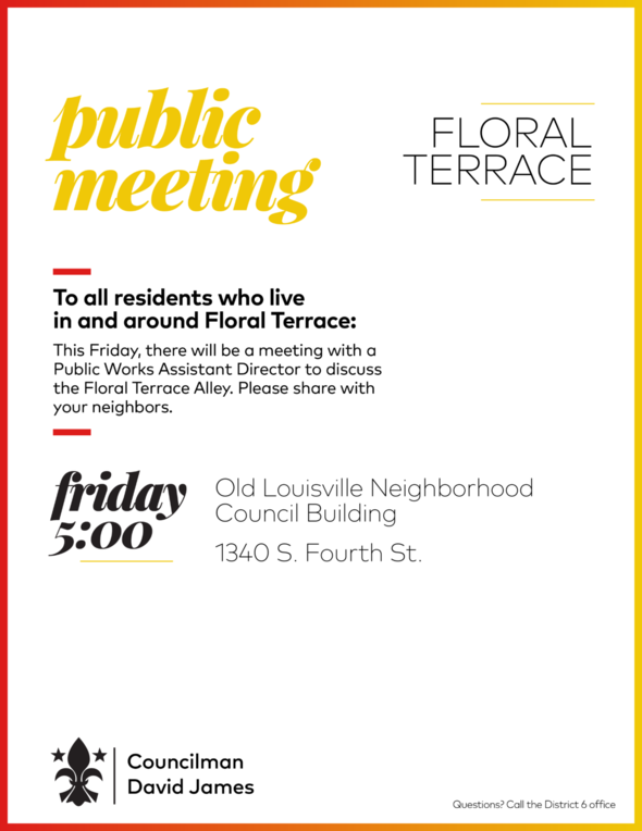 Floral Terrace Public Meeting