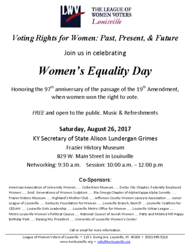 womens equality day poster