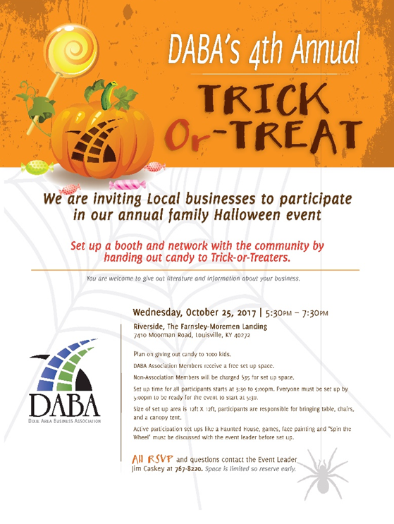 DABA's 4th annual trick or treat