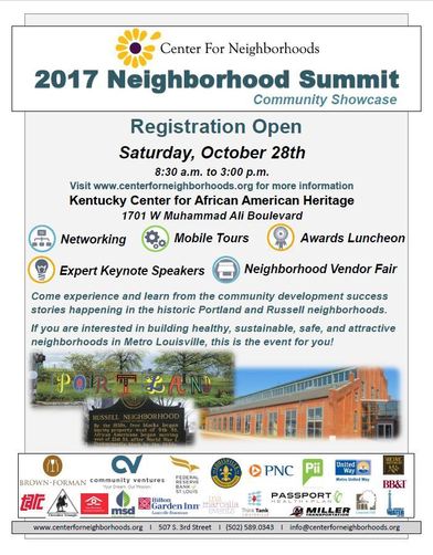 Neighborhood summit flyer