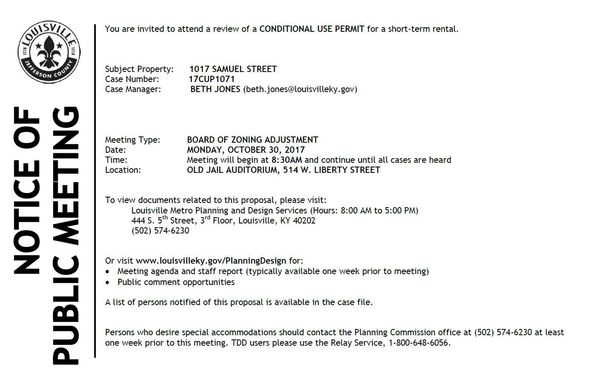 Samuel STreet notice