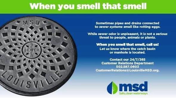 MSD info on sewer smell