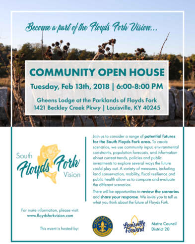 Floyds Fork open house flyer