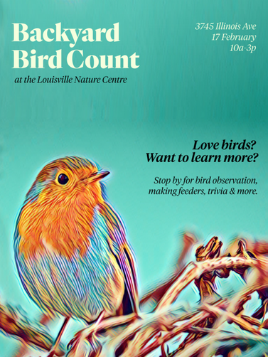 LNC Backyard Bird Count flyer