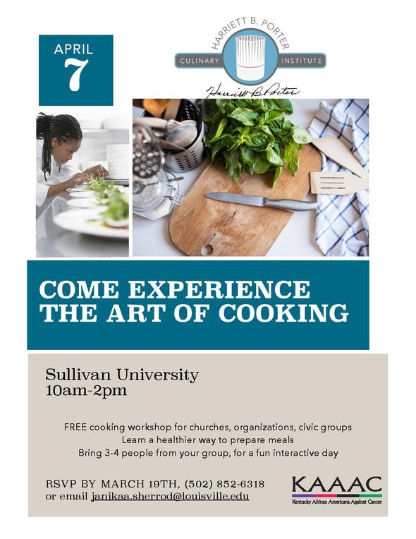 Free Cooking Workshop