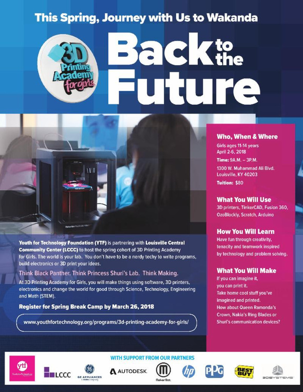 3D printing academy for girls