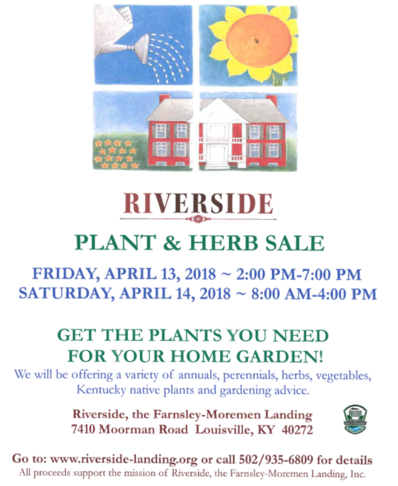 Riverside plant sale flyer