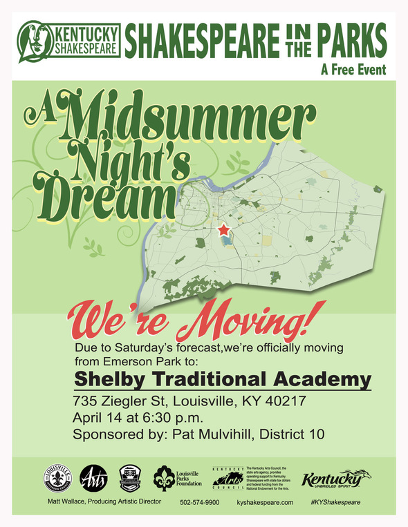 Midsummer Night's Dream poster for rain 