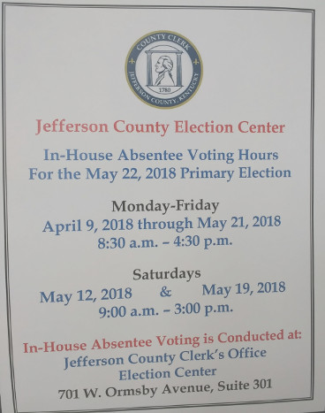 Absentee Voter Hours
