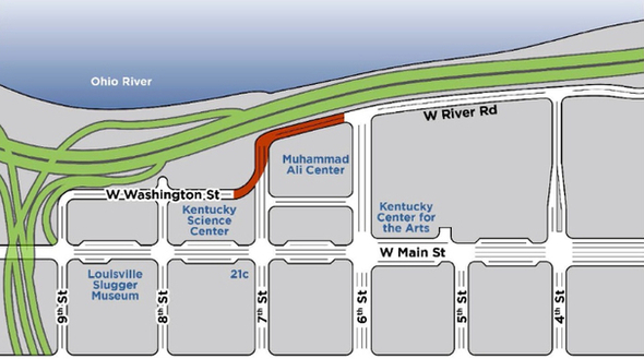 MSD River Road closure map