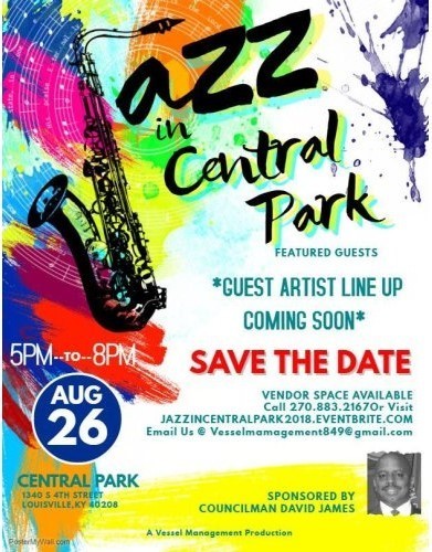 Jazz in Central park flyer